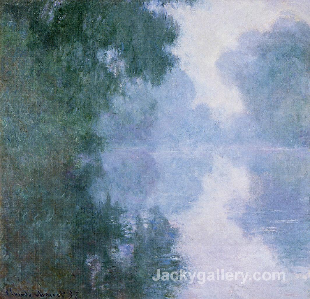 Arm of the Seine near Giverny in the Fog by Claude Monet paintings reproduction